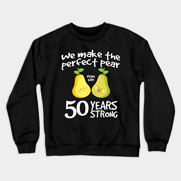 Perfect Pear For Matching Couple 50th Anniversary Gift Idea Crewneck Sweatshirt by Tianna Bahringer